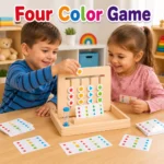 Wooden Four Color Matching Game - Image 2