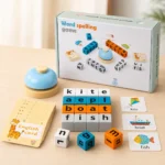 Word Spelling Game with Bell – Montessori Learning Toy