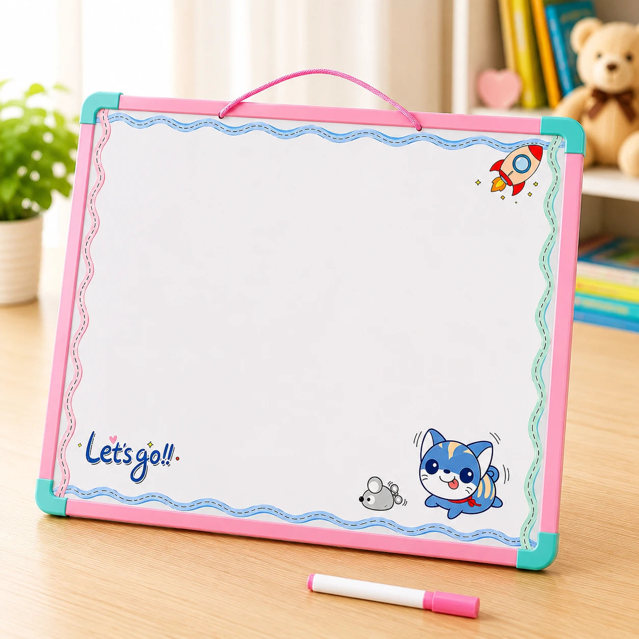 big white board1 2 in 1 Kids White Board & Alphabet Board - Image 1