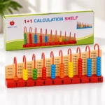 Wooden Double-Sided Calculation Shelf Abacus